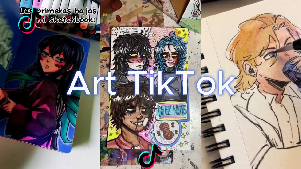 ART SKETCHBOOK 📖 TIKTOK compilation [NO OUTROS] | Read desc #7
