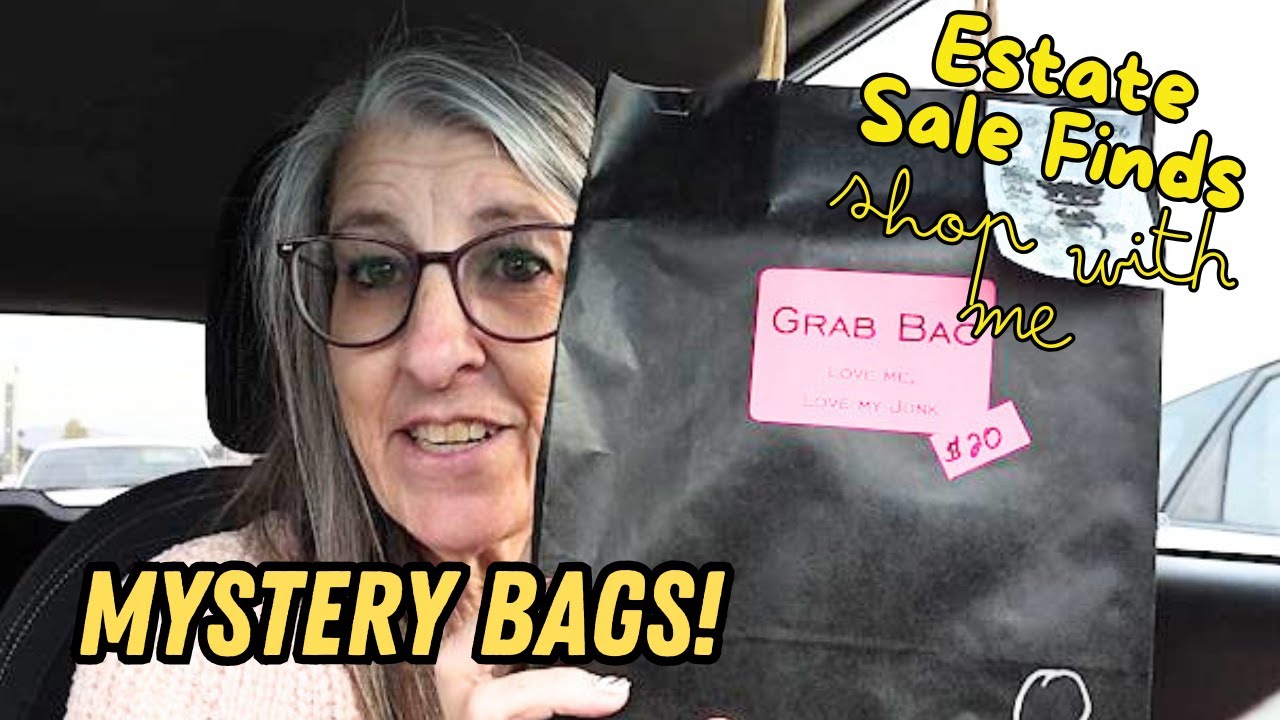 I FOUND MYSTERY BAGS! Estate Sale Shopping