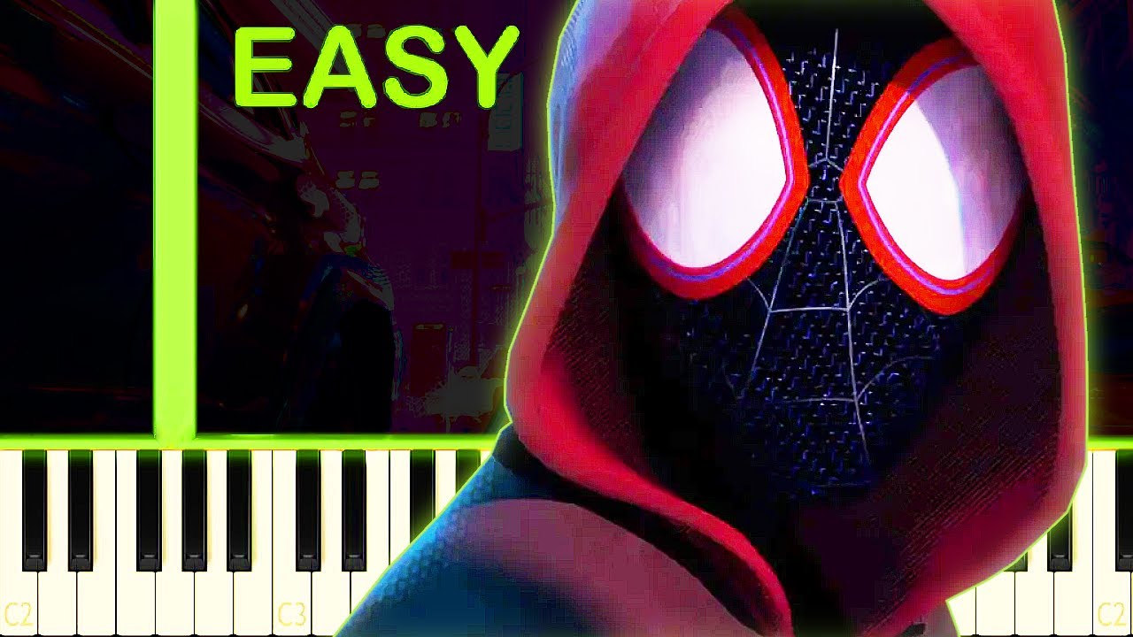 SCARED OF THE DARK | Spider-Man: Into the Spider-Verse - EASY Piano Tutorial