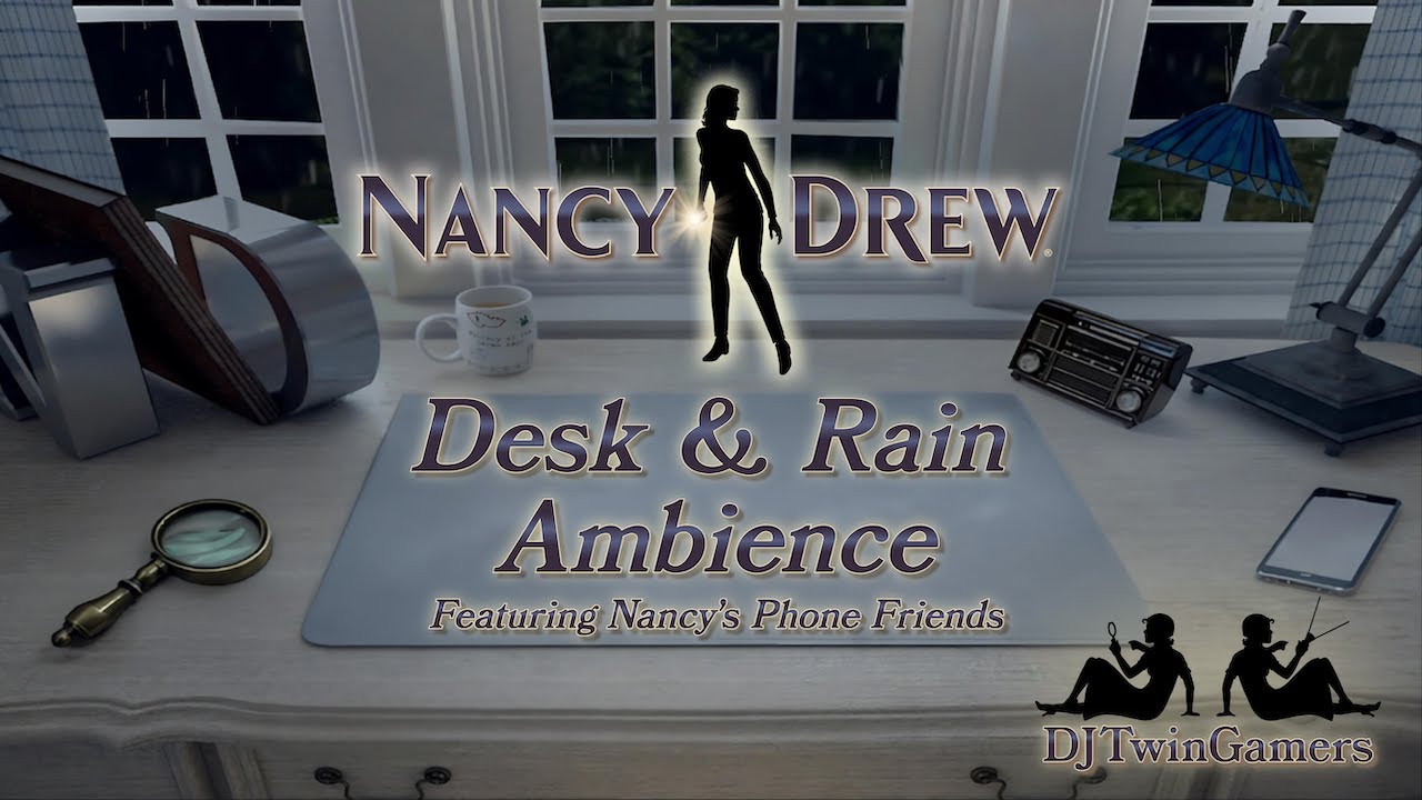 Nancy Drew Desk & Rain Ambience | Nancy Drew Game Soundtrack & Rain Ambience feat. Phone Friends
