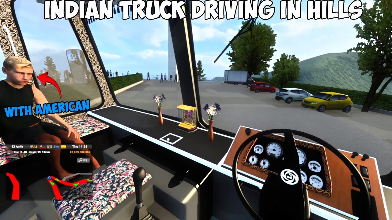 DRIVING INDIAN TRUCK WITH AMERICAN HILLS 🔥- Euro Truck Simulator 2