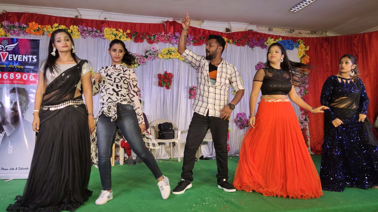 చినుకు చినుకు అందెలతో #dance పొద్దుటూరు మ్యారేజ్ ఈవెంట్ పాలగిరి వారి ఆహ్వానంmadhav events 9000068906