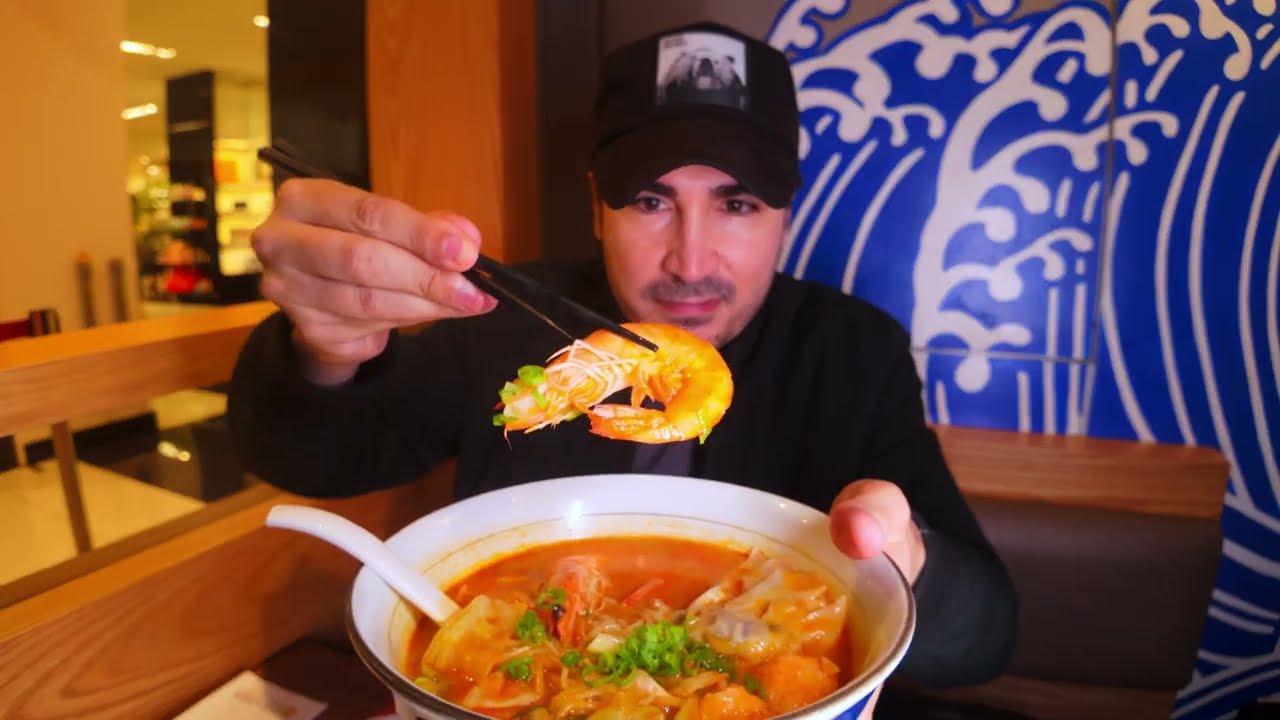 First “Wok-hei” Shrimp Broth Noodle in USA | Le Shrimp Noodle Bar