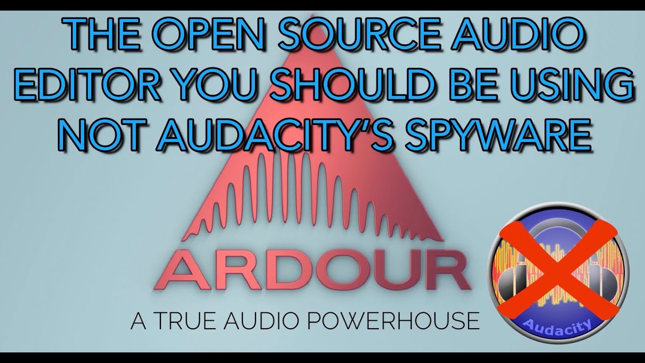 Audacity — это шпионское ПО. Переходите на Ardour — альтернативу с открытым исходным кодом!
