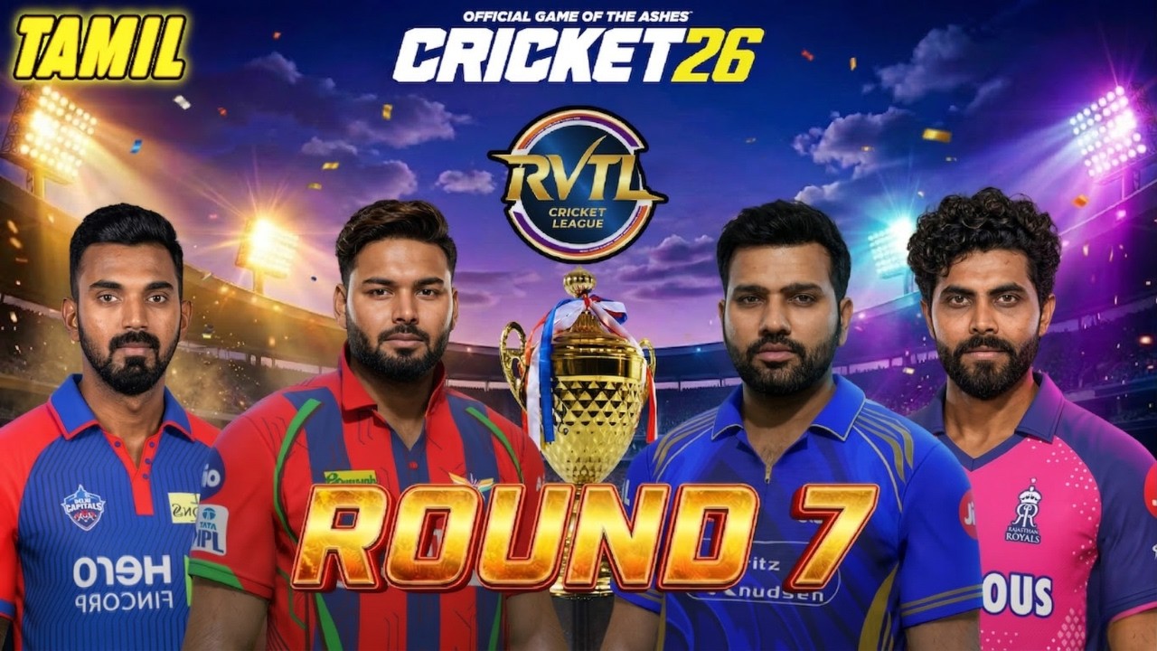 DC vs MI & RR vs LSG | RVTL Tournament Double Header | Cricket 26 Tamil Gameplay 🏏