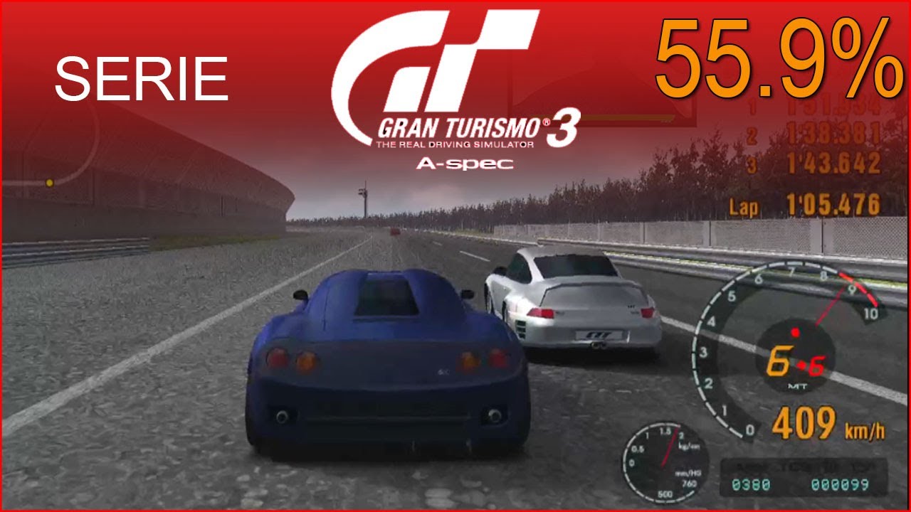 MAIS de 400KM/H !!! Corrida 2/3 | TURBO - Profissional - Serie Gran Turismo 3 - 55.9%