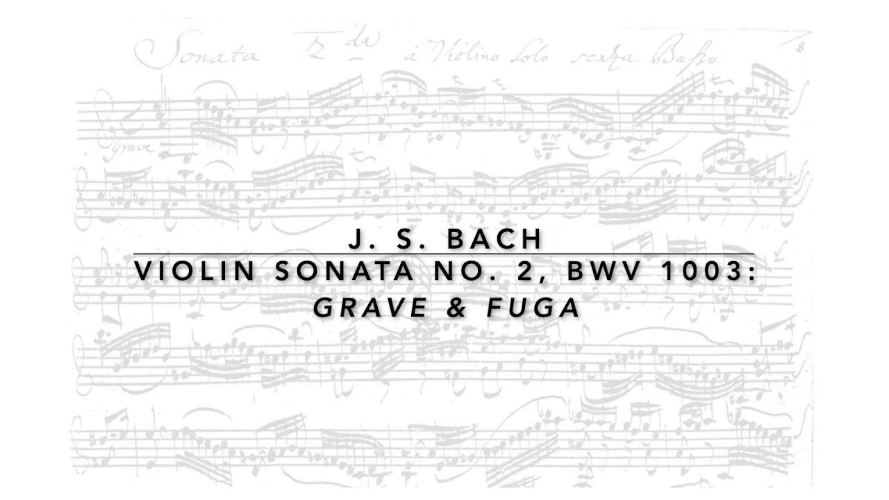 J.S. Bach: Violin Sonata No. 2, BWV 1003: Grave and Fuga, performed by Jerry Chang, cello