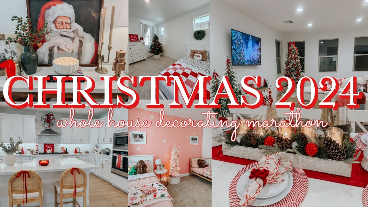 🎄 WHOLE HOUSE CHRISTMAS DECORATING || CHRISTMAS DECORATIONS || CHRISTMAS DECORATE WITH ME