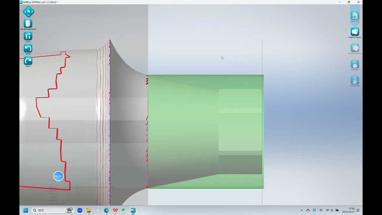 W52 premill  of millbox