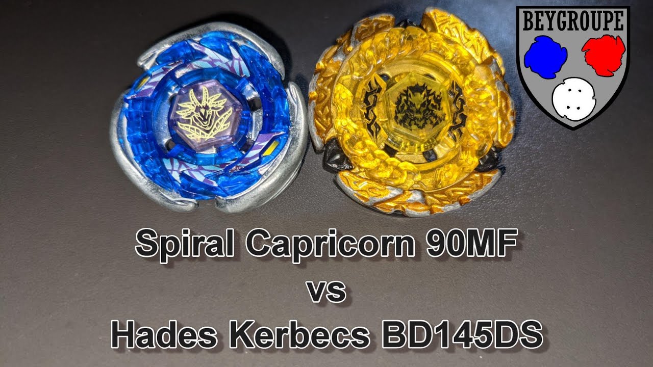 Beybattle Metal Masters: Spiral Capricorn 90MF VS Hades Kerbecs BD145DS