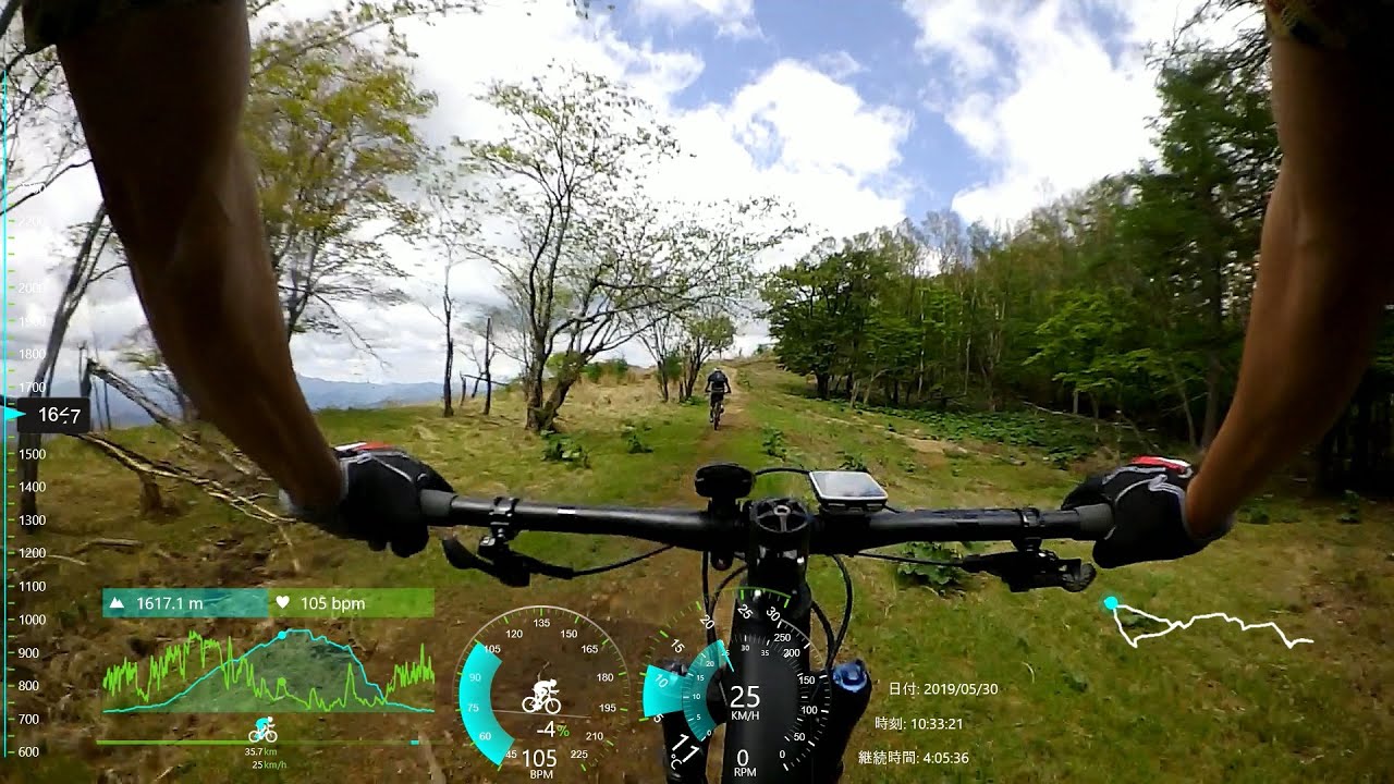 東京都【鷹ノ巣山】ＭＴＢトレイルライド　最後に空撮した鷹ノ巣山トレイルライドのリンクがあります