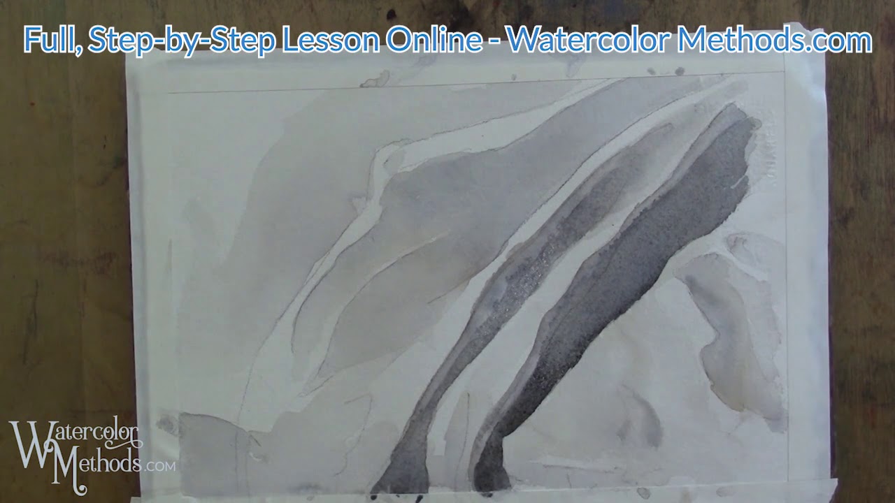 Painting Folds In Cloth In Watercolor