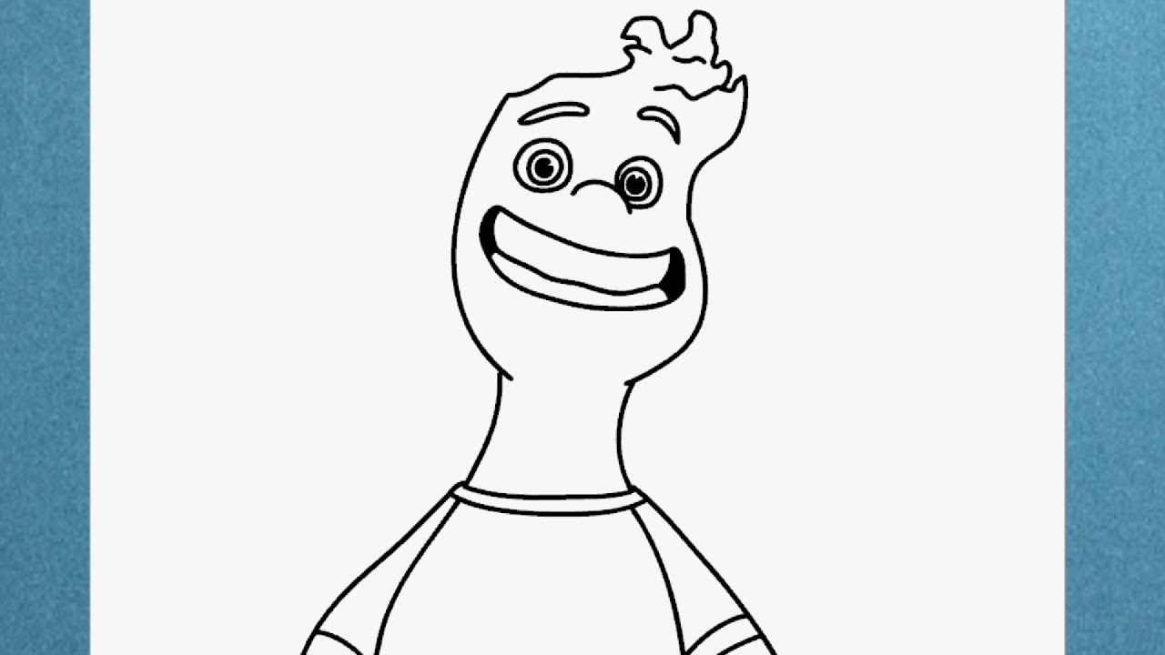 How to draw Wade from Elemental