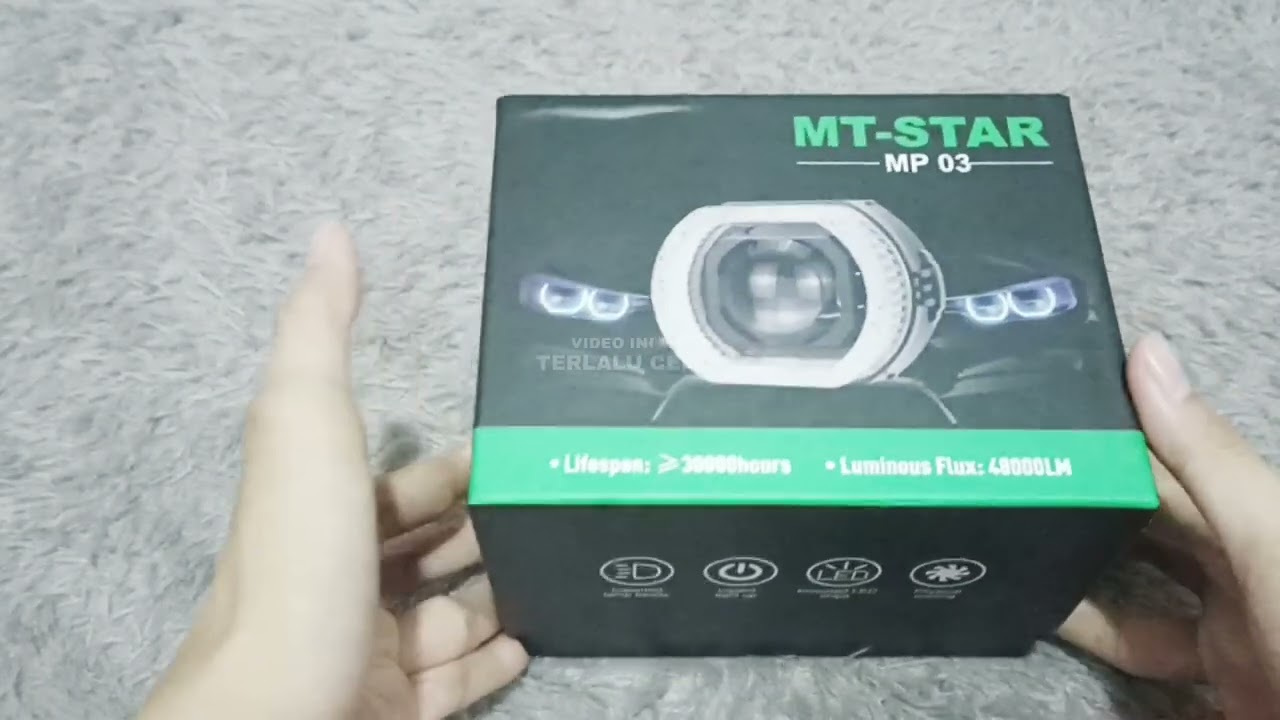 Unboxing biled mp03 mt star untuk motor dan mobil
