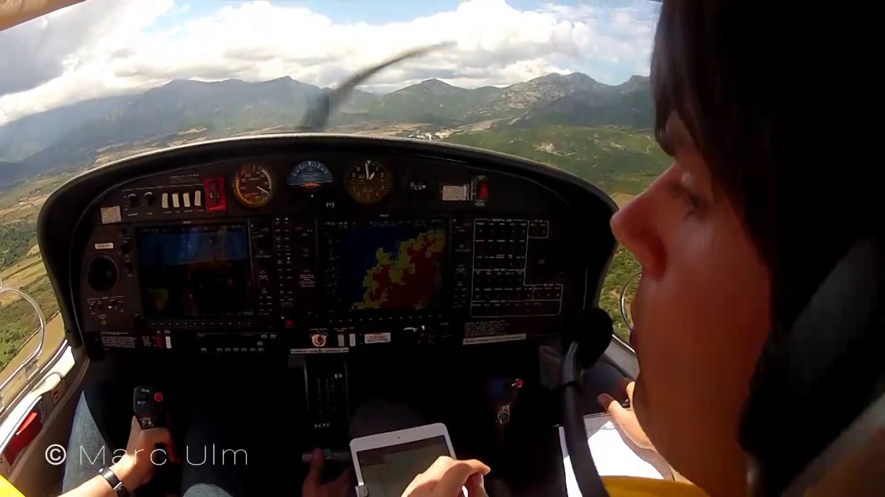 Pilot VLOG Cockpit view Corsica - Bastia to Calvi in Diamond DA40TDI