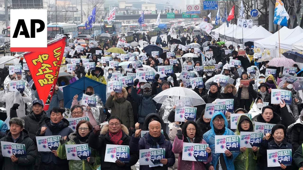 Protest erupt as South Korean president defies anti-corruption agency's detention attempt