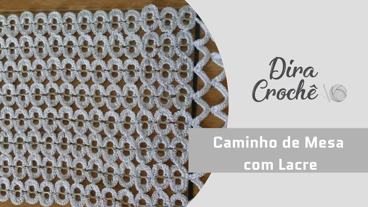 Caminho de mesa feito com lacre de latinha