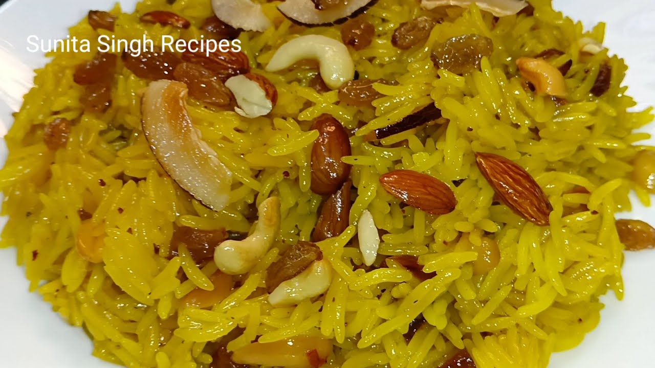 बसंत पंचमी स्पेशल पीले मीठे चावल रेसिपी |Meethe Peele Chawal Kaise banate hai #yellowrice #zardarice