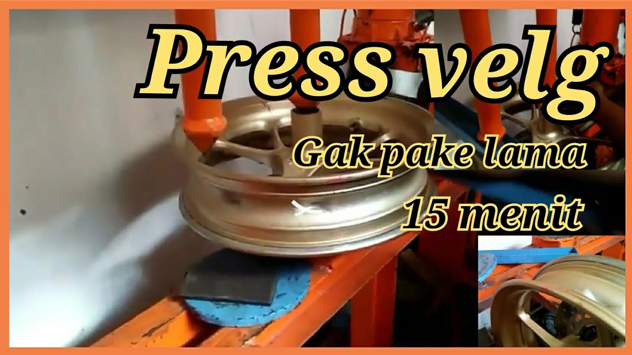 CARA PRESS VELG RACING GEOL l cara press velg baling l press pelek sepeda motor bengkok