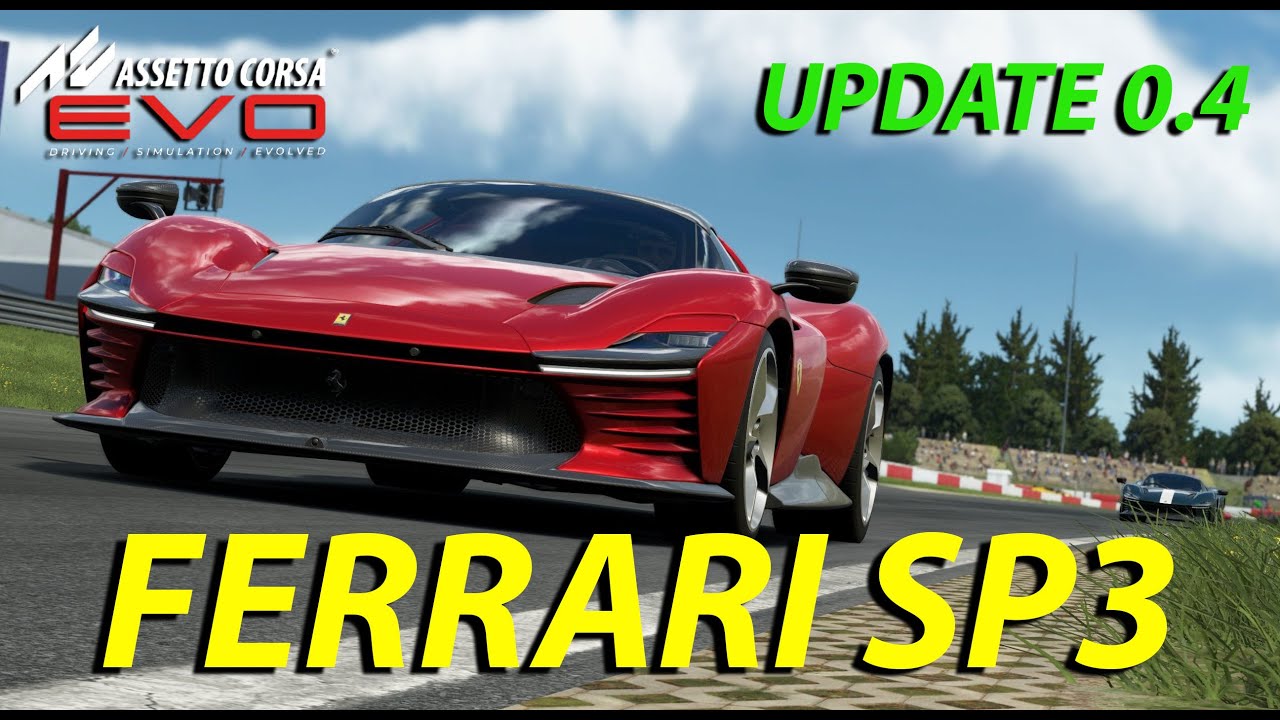 FERRARI SP3 NURBURGRING GP - UPDATE 0.4 | ASSETTO CORSA EVO - FANATEC - GAMEPLAY