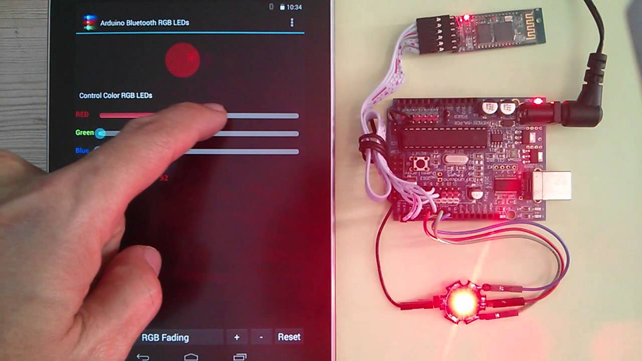 Android Arduino управления RGB светодиодов через Bluetooth