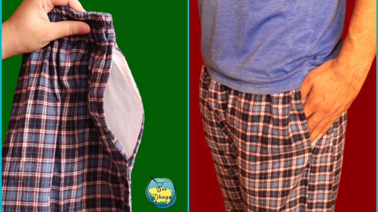 Gents Pant Trouser Side Pocket Cutting and Stitching || Easiest Trick