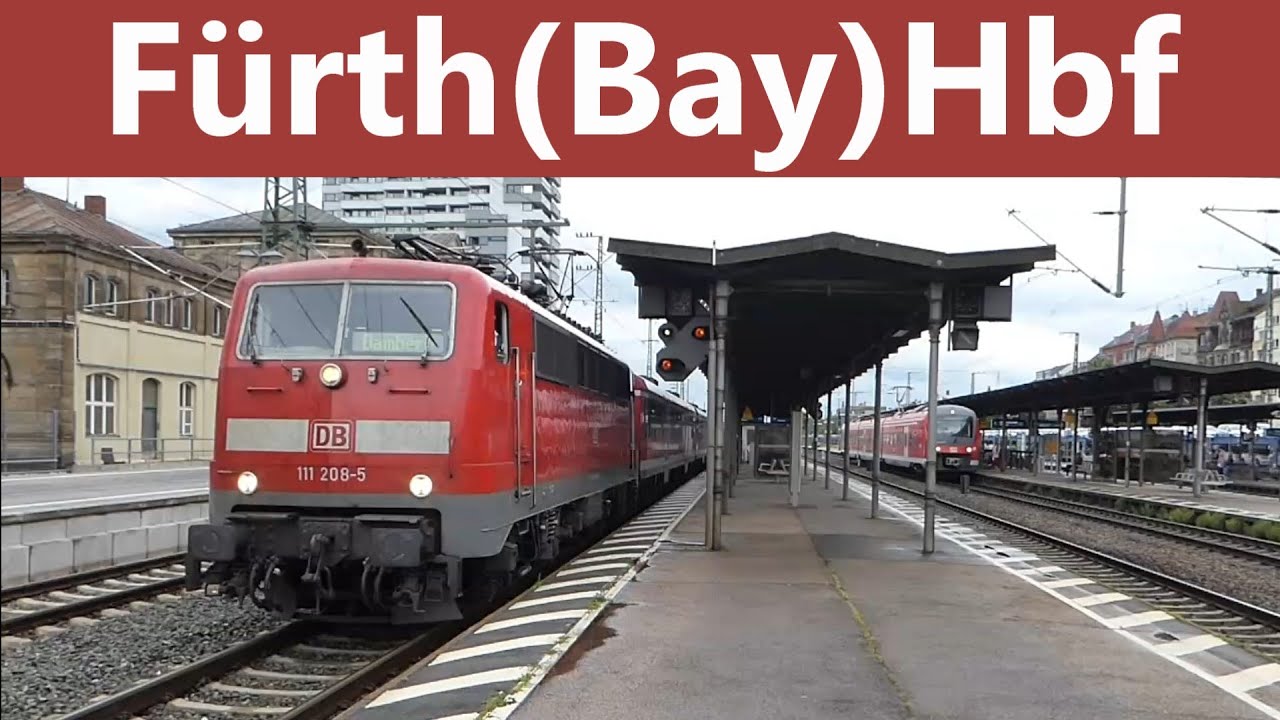 Bahnverkehr in Fürth(Bay)Hbf (2016-2018)