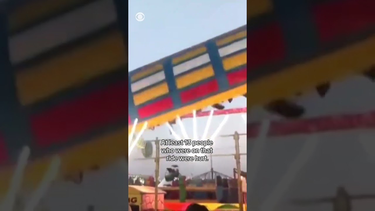 Ride collapses at fair in India, killing 2 #shorts