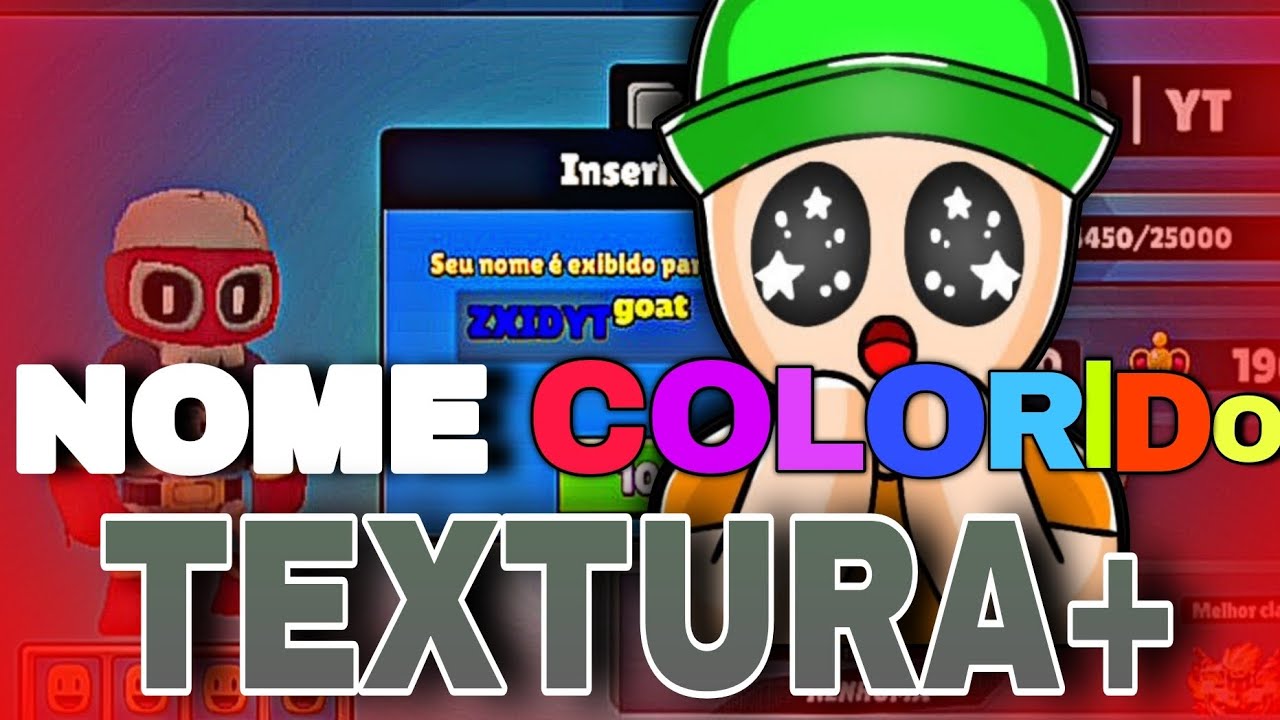 COMO COLOCAR NOME COLORIDO (TEXTURA) ATUALIZADO 2025