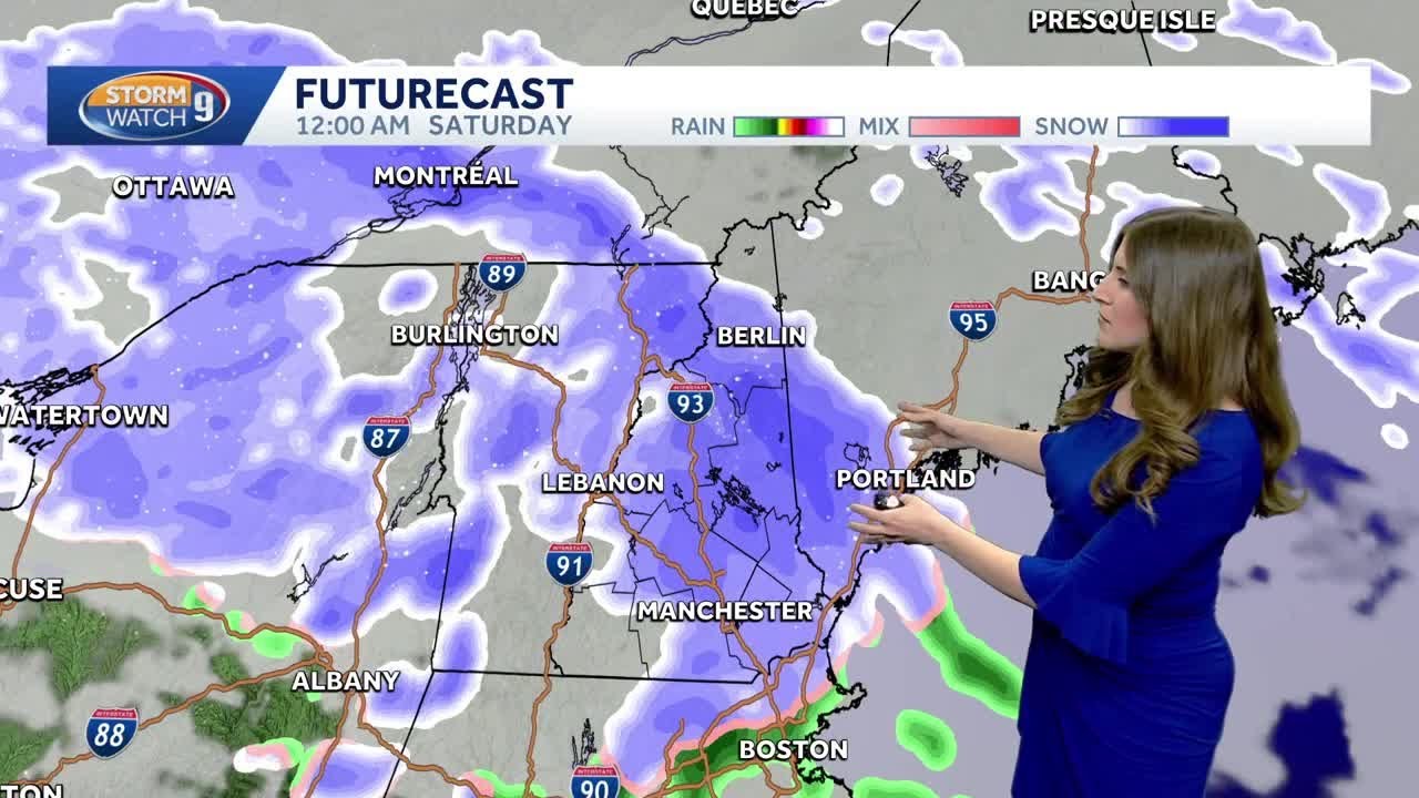 Video: Snow showers possible to start weekend