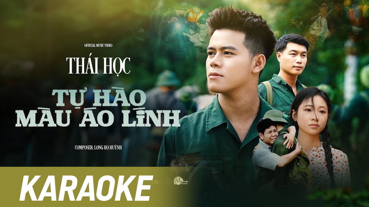 TỰ H&Agrave;O M&Agrave;U &Aacute;O L&Iacute;NH (KARAOKE) - TH&Aacute;I HỌC x LONG HỌ HUỲNH | KARAOKE BEAT CHUẨN