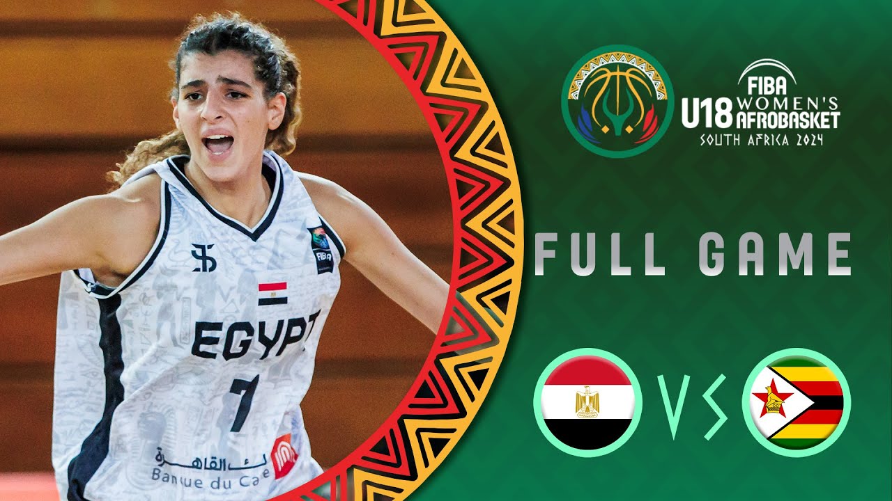 Group Phase | Egypt v Zimbabwe | Full Basketball Game | FIBA U18 Women's AfroBasket 2024
