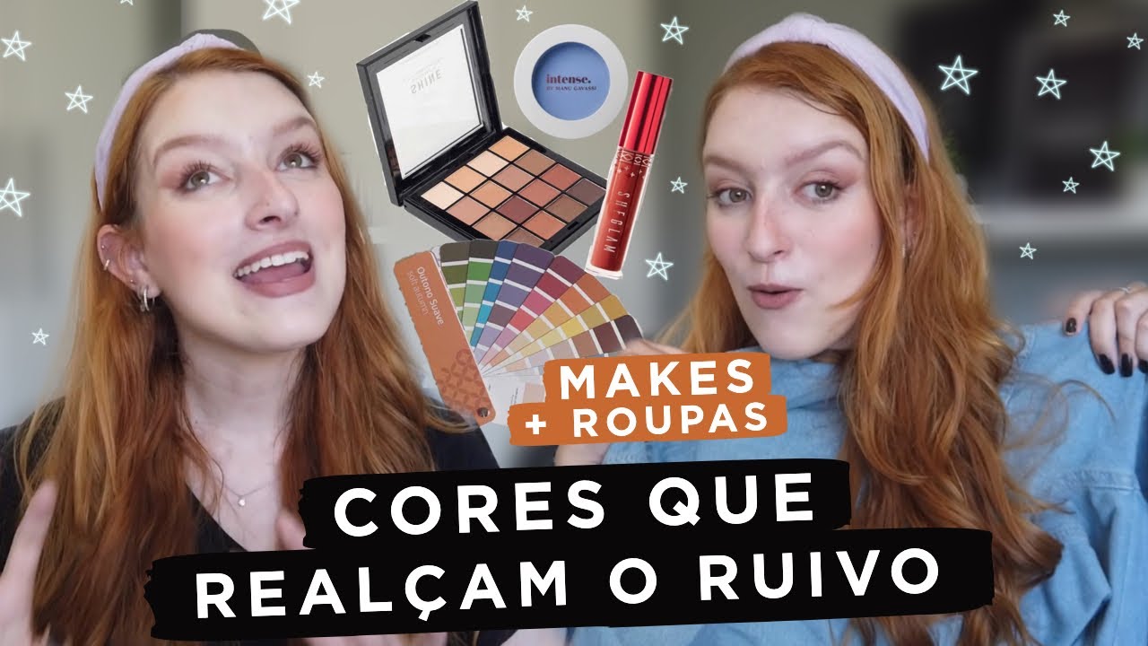 CORES que realçam o RUIVO! Makes e roupas!