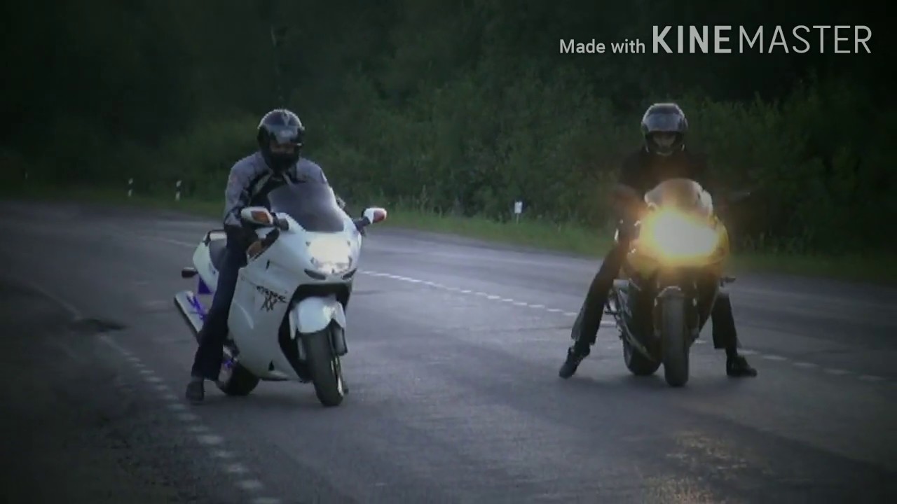 Кто быстрей Suzuki GSX-R 750, Honda CBR1100XX и Honda CBR 1000F