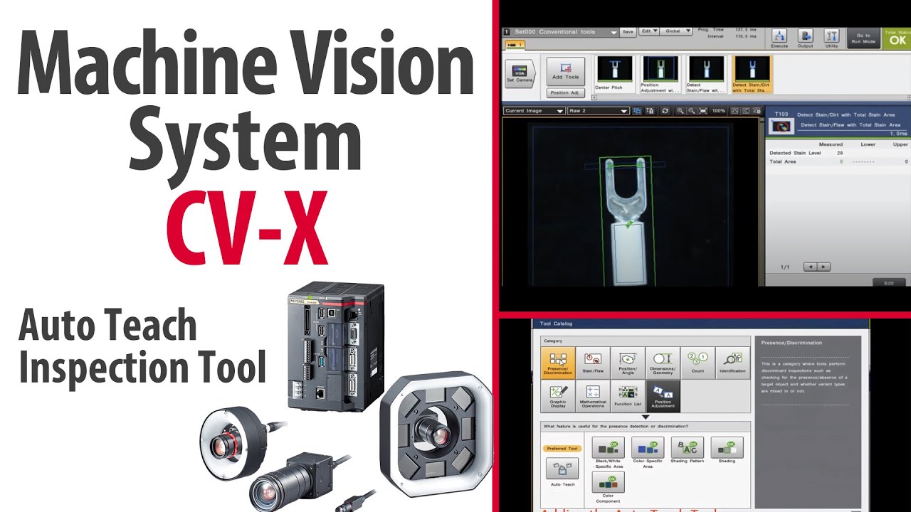 Machine Vision System: Auto Teach Inspection Tool | KEYENCE CV-X