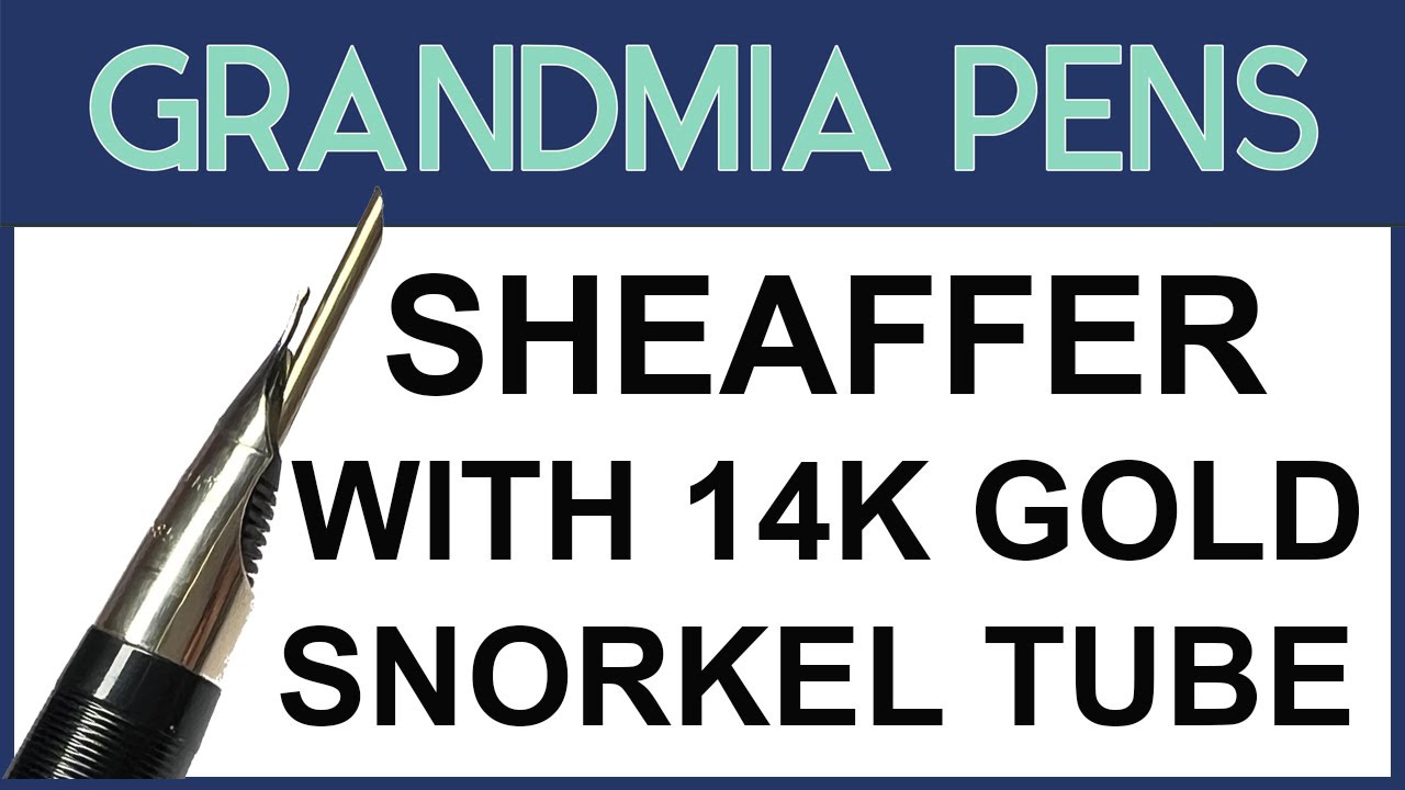 Трубка для снорклинга SHEAFFER SNORKEL VALIANT с золотой трубкой