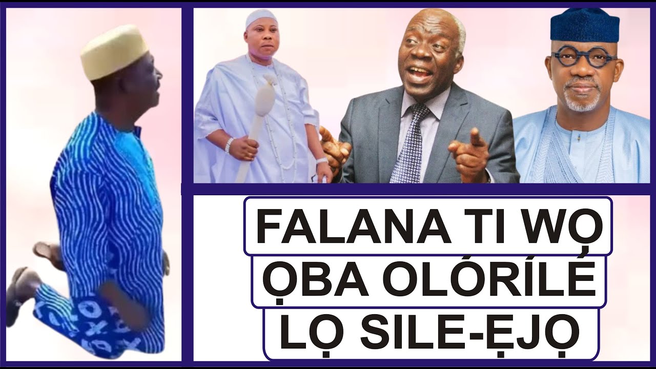 NIBO NI ỌBA OLORILE-IFỌ WA, ṢE KI I ṢE PE WỌN FẸẸ DOJU ỌRỌ YII RU O!
