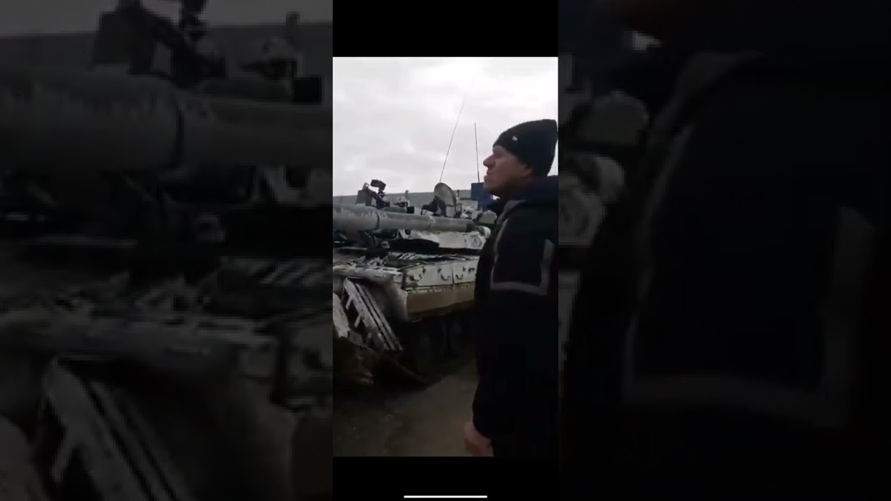 Брошенные танки российской Кантемировской дивизии.