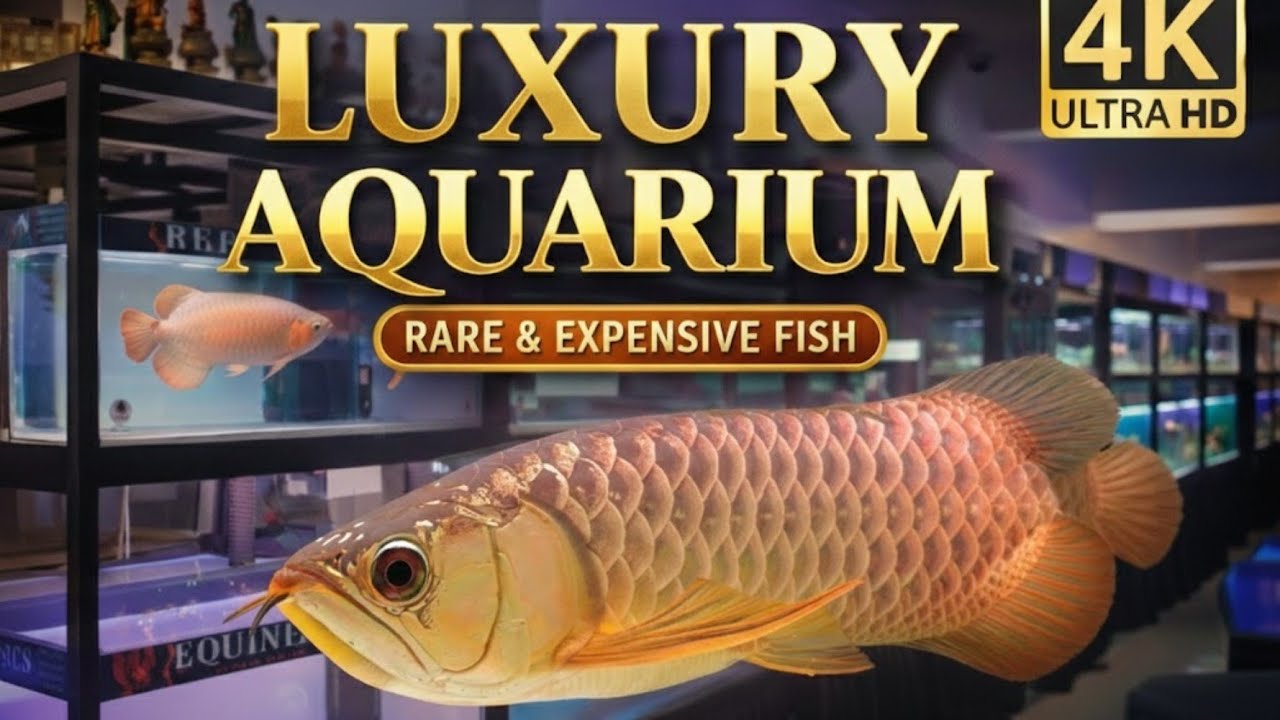 Inside a Luxury Aquarium Shop in 4K – Rare & Expensive Fish