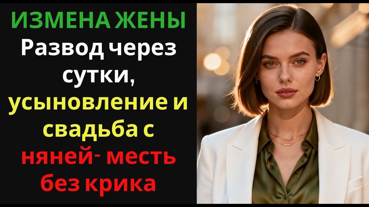 ИЗМЕНА ЖЕНЫ Развод через сутки, усыновление и свадьба с няней  месть без крика