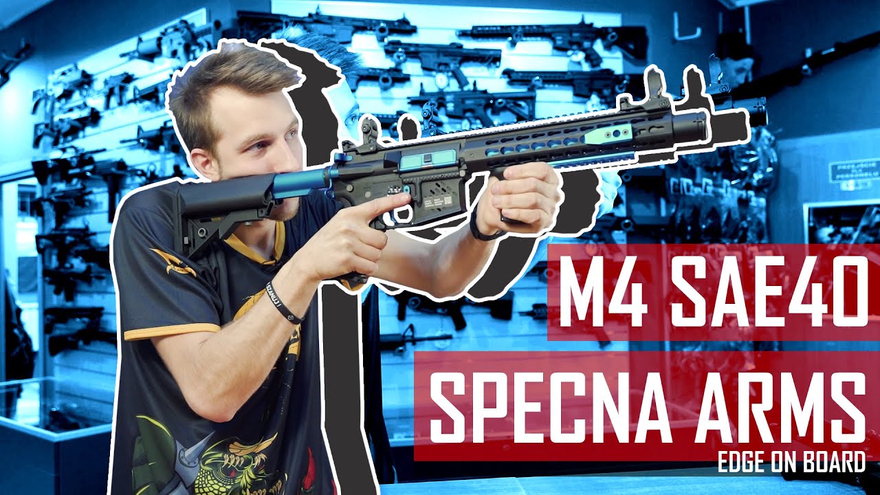 M4 (SA-E40) EDGE™ Blue Edition (Specna Arms)  - TANIEMILITARIA.PL