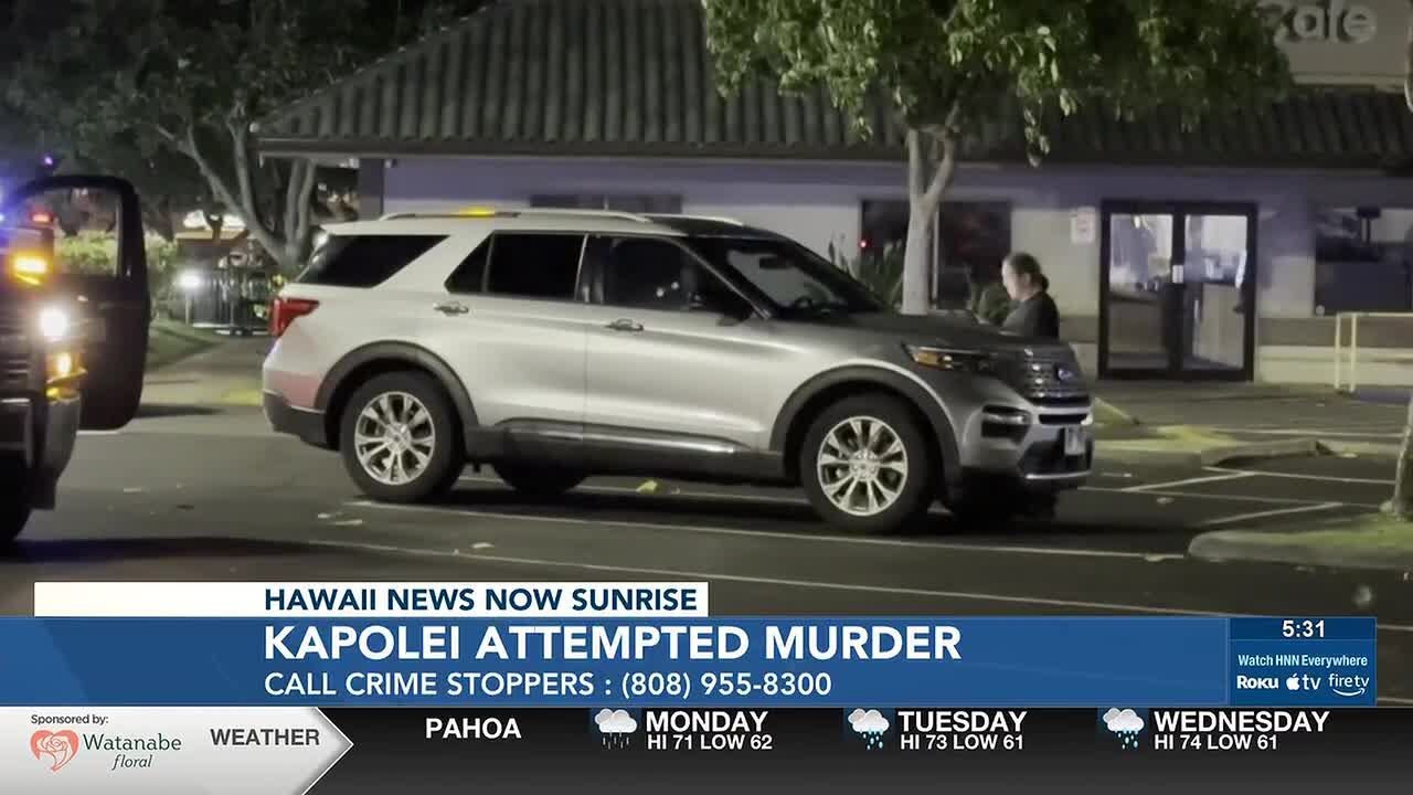 Two mainland visitors shot in Kapolei, police search for suspect