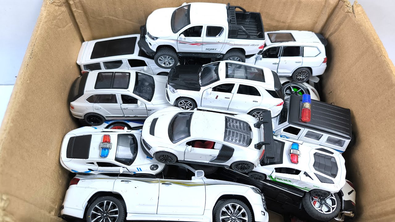 Box Full of Model Cars -Mazda Mx5, Koenigesgg Jesko, Lamborghini Scv12, Byd Yang Wang U8, Toyota Car