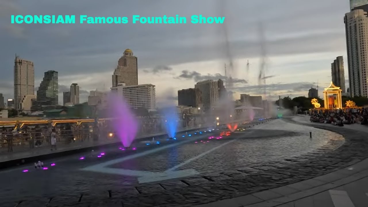 ICONSIAM longest water fountain dance in Asia.