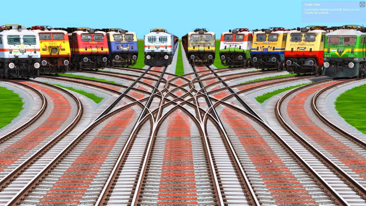Railroad Tracks / 10 Indian Train Simulator video 