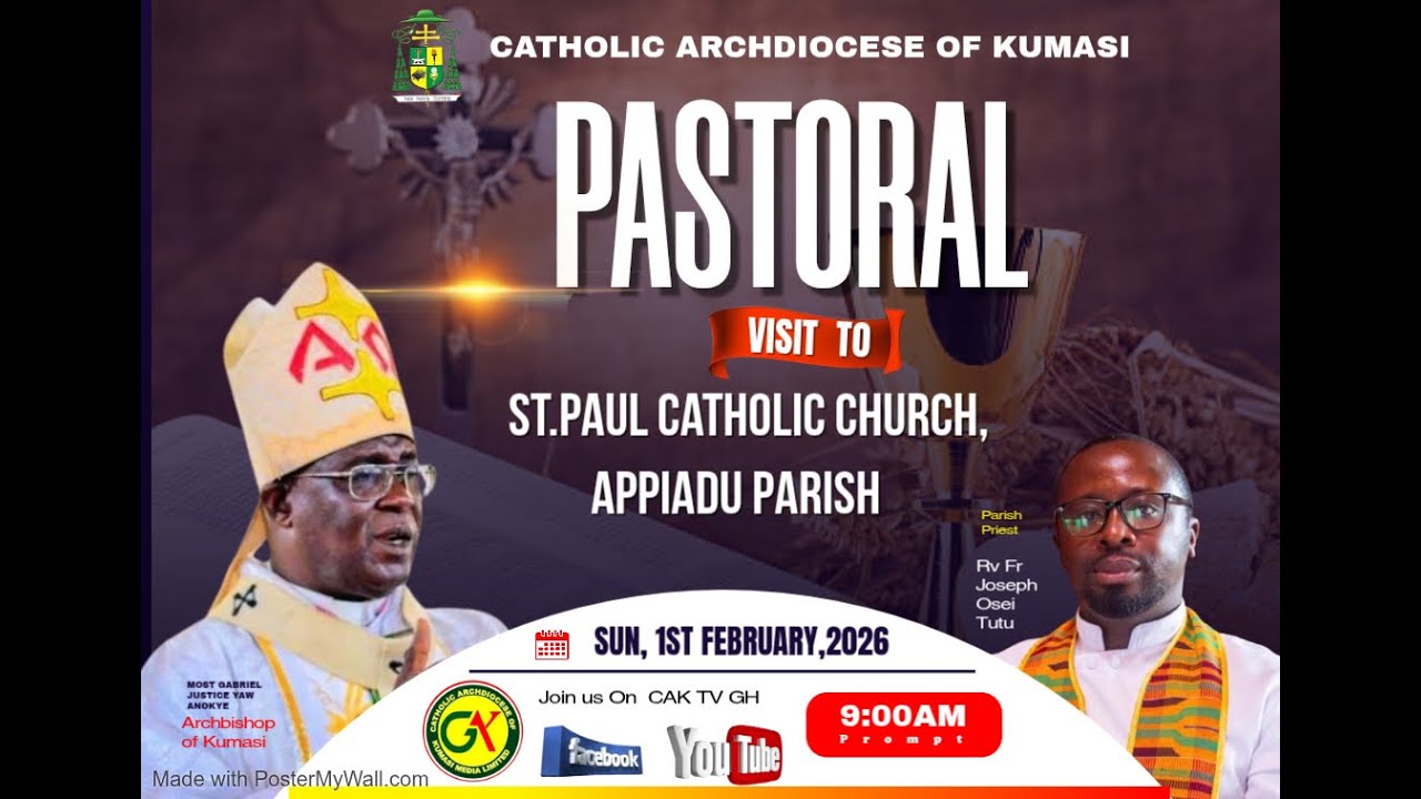 SUNDAY MASS : Fourth Sunday in Ordinary Time . and Pastoral Visit of Most Rev. Gabriel J. Y. Anokye