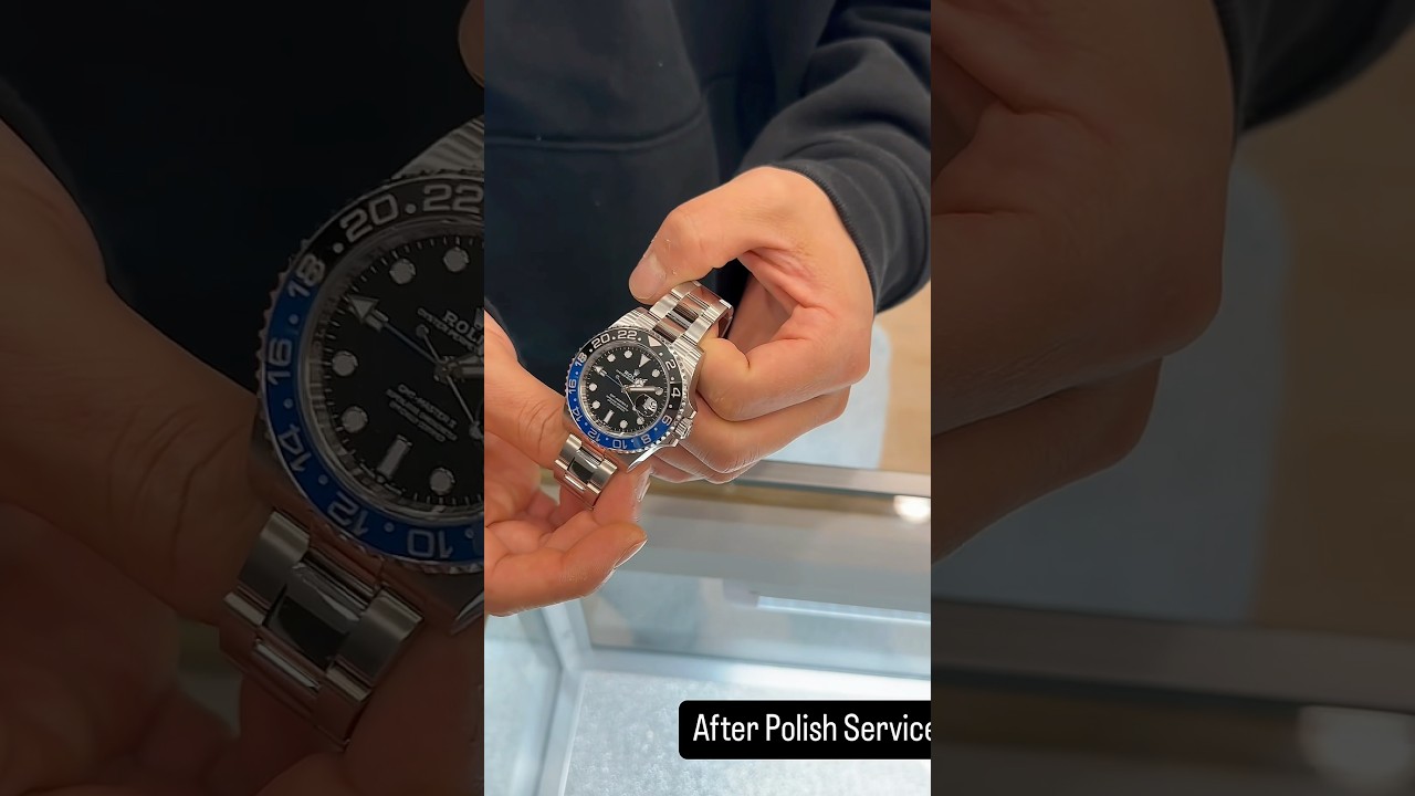 Rolex GMT MASTER II &ldquo;Batman&rdquo; 126710BLNR #shorts #fyp #watch #rolex #batman #polish #service