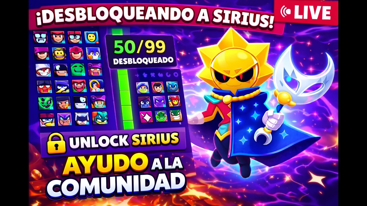 AYUDO A DESBLOQUEAR A SIRIUIS 🔥 GANANDO CON LOS 99 BRAWLERS | Brawl Stars EN DIRECTO #saturiofmd