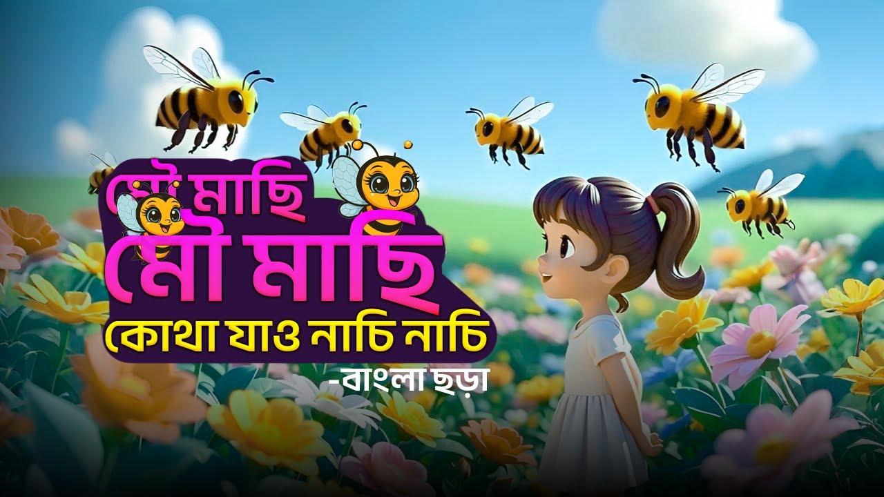 মৌ মাছি মৌ মাছি | ছোটদের প্রিয় ছড়া | Bangla Kids Rhyme I IZ.Teyaniz