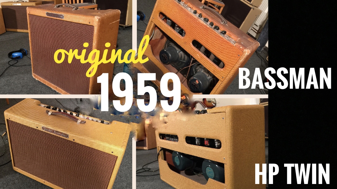 Fender 59 TWIN Vs 59 BASSMAN - Originals Comparison